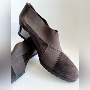 Parlanti Italy Brown Suede Shoes 37.5